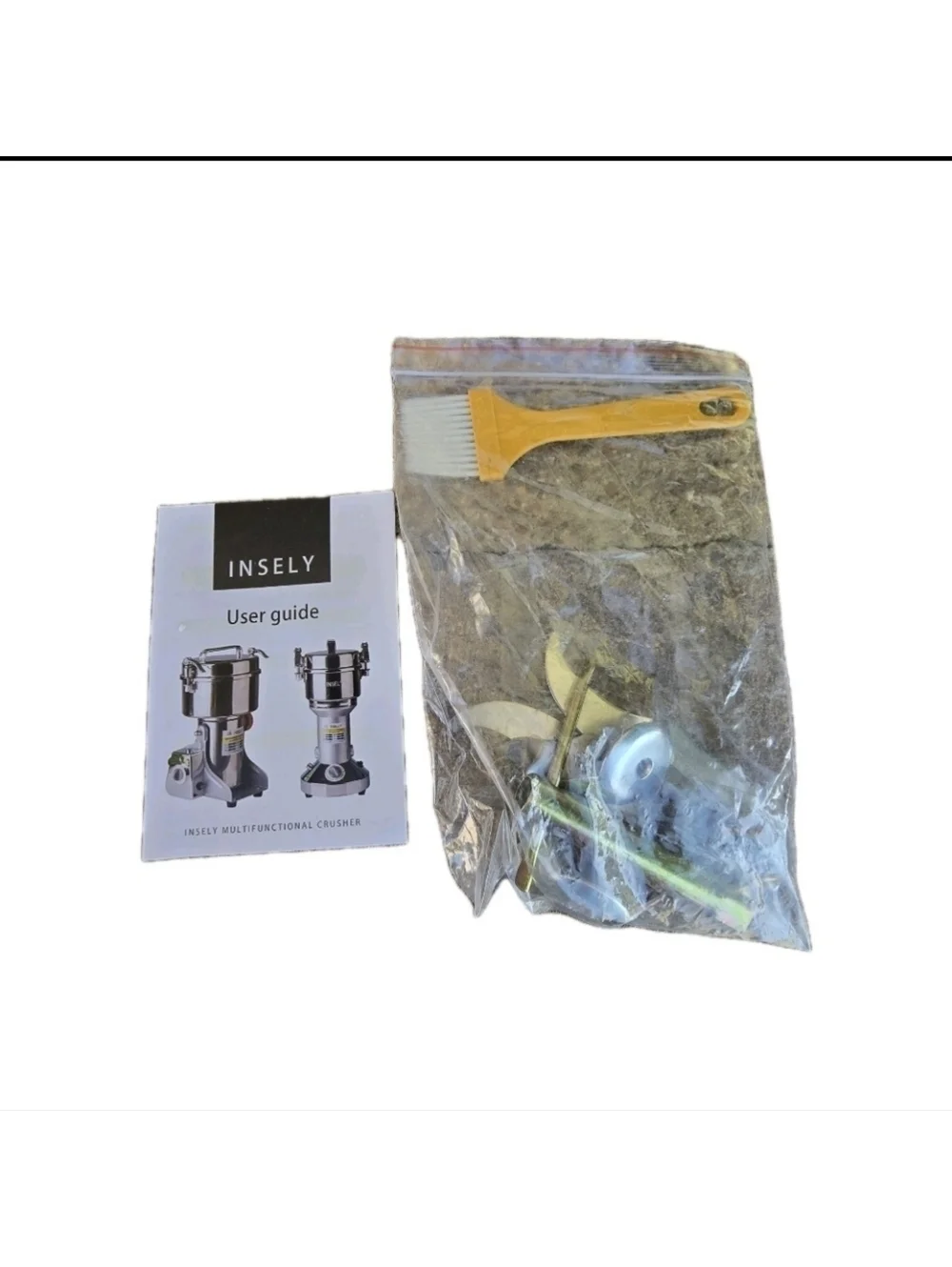 INSELY Grain Mill Grinder 300g High Speed Food Grain Mill Wheat Grinder Coffee